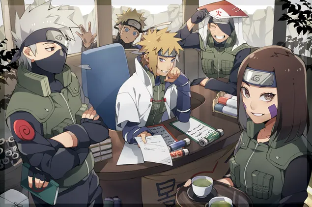 naruto sleduje, jak se jeho tata misto prace bavi s prateli stahnout