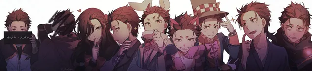 Natsuki Subaru All Emotional Forms 6K wallpaper