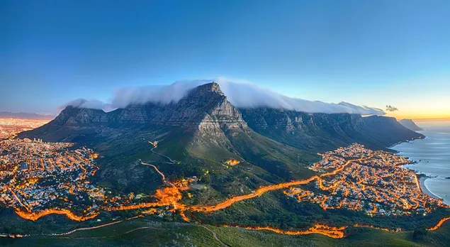Ciudad llena de naturaleza, Sudáfrica 4K fondo de pantalla