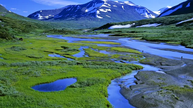 Nature - mountain landscape background