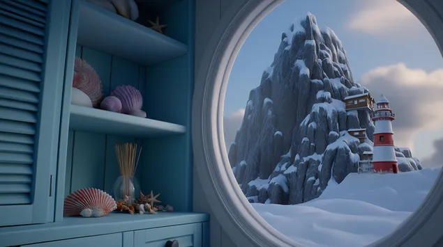 tengereszeti kilatas a hofodte csucsra es a vilagitotoronyra a loresen keresztul letoltes