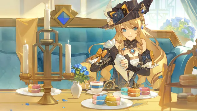 'navia' ag deanamh milseoga - genshin impact (cluiche fiseain ar line) ioslodail