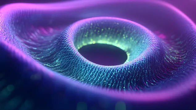 Drita Mjegulle: Një Rrugë Spiralale e Ngjyrave dhe Lëvizjes 4K sfond