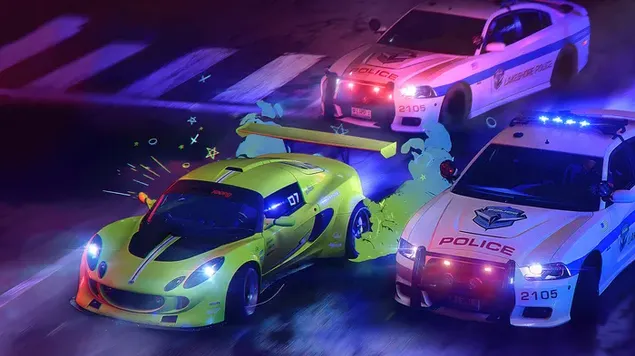 Need for Speed ​​Unbound araba yarışı 4K duvar kağıdı
