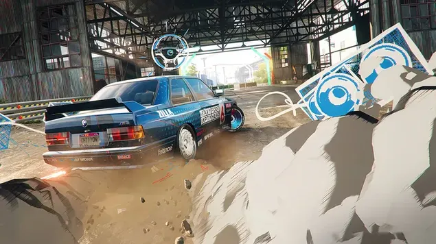 Need for Speed ​​Unbound Araba Yarışı oyunu 4K duvar kağıdı