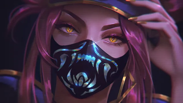 'akali' me maske neoni - league of legends (lol) shkarkim