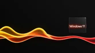 Tapeta Neon Waves Windows 11 Logo Dekstop 4K