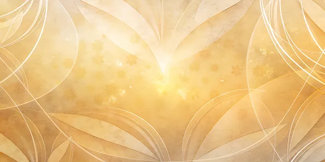 Neutral Beige a Wäiss Minimalisteschen Hannergrond mat abstrakte Formen 4K Tapeten