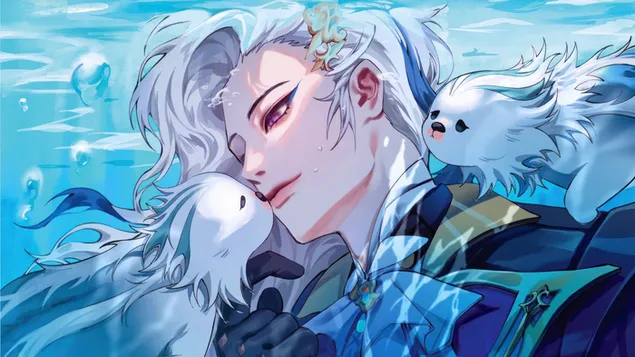 Neuvillette（Hydro 角色）| 原神（線上電玩遊戲） 4K 壁紙