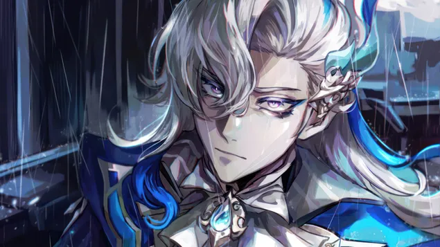 Neuvillette（气动对齐水力角色）| 原神（在线视频游戏） 4K 壁纸