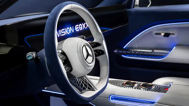 New Mercedes Vision EQXX amazing steering wheel
