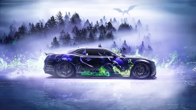 Nouvelle voiture de sport Chevrolet Camaro 4K fond d'écran