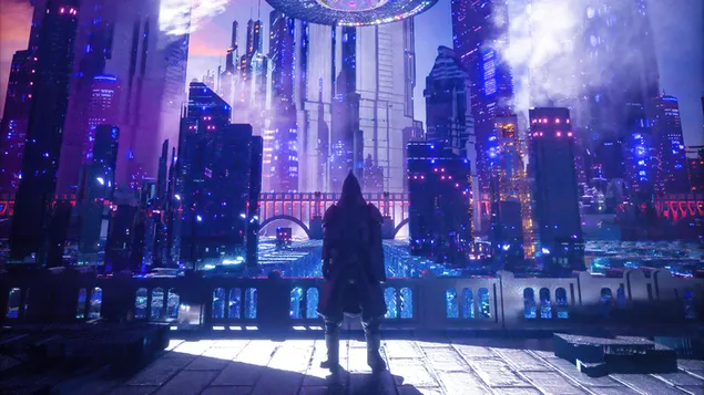 Ny besøgende og ukendt by 4K baggrundsbillede