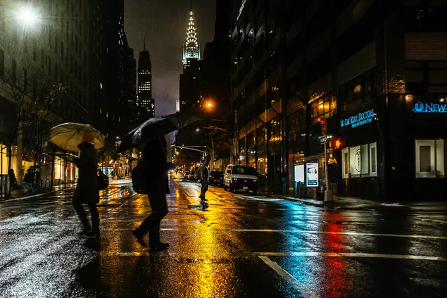 New York City in de nacht