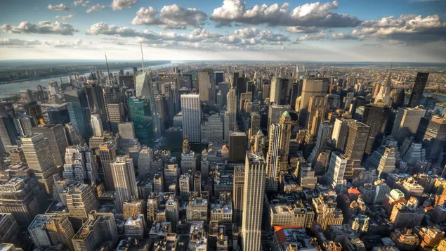 New York oggend 4K muurpapier