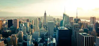 Tapeta panoramatický výhled na new york 4K