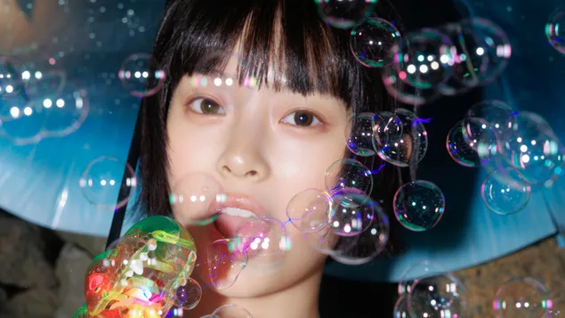 NewJeans의 Hanni가 'Bubble Gum' 뮤직비디오 촬영에 참여 4K 배경화면