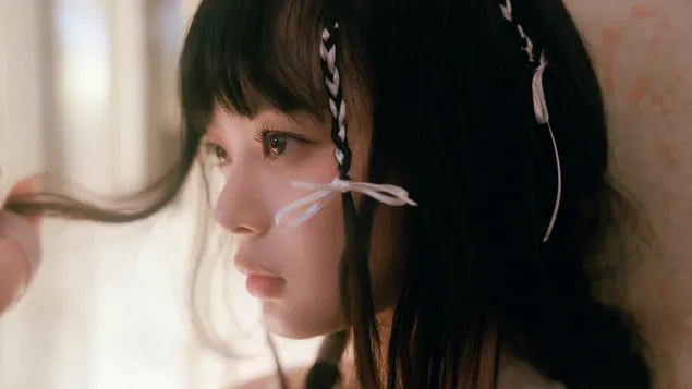 Hanni von NewJeans beim Get Up-Album-Shooting 4K Hintergrundbild