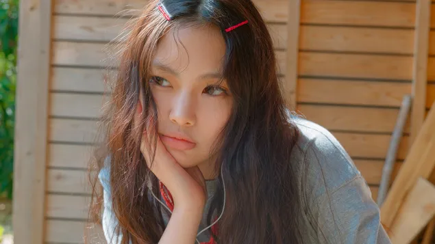 Páipéar balla Hyein NewJeans le haghaidh Lámhaigh Albam 'Osnádúrtha'4K