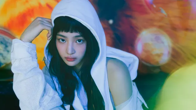 Minji از NewJeans در آلبوم "Supernatural". کاغذدیواری  4K