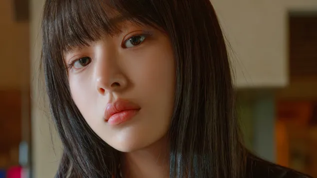 Minji من NewJeans – تصوير الفيديو الموسيقي لأغنية Supernatural 4K خلفية