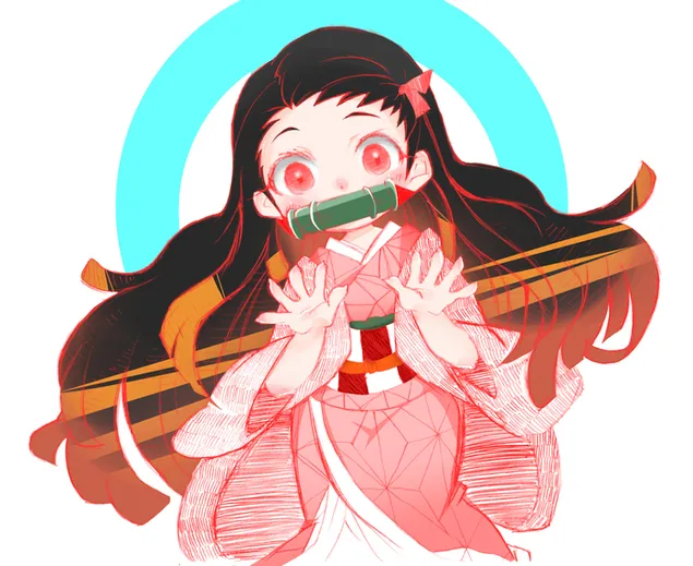 Незуко Камадо #5 4K тапет