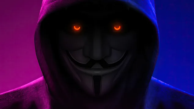 匿名のパーカーマスク