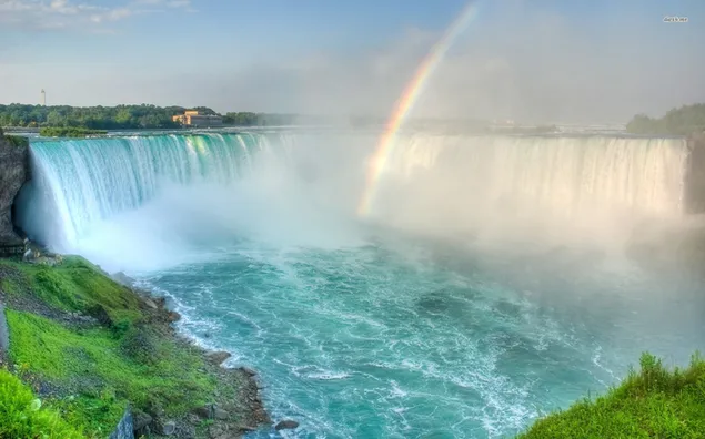 Niagarawatervallen Regenboog download