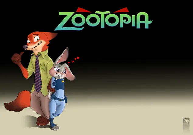 Nick Wild và Judy Hops của zootopia
