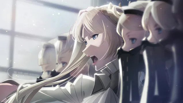 NieR:Automata Ver1.1a Anime - Commander White 4K Hintergrundbild