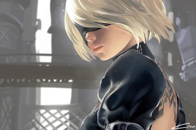 NieR Automata (videospeletjie) : Yorha 2B 4K muurpapier