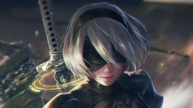 Nier Automata (video Game) - Yorha No. 2 Type B 2k Wallpaper Download