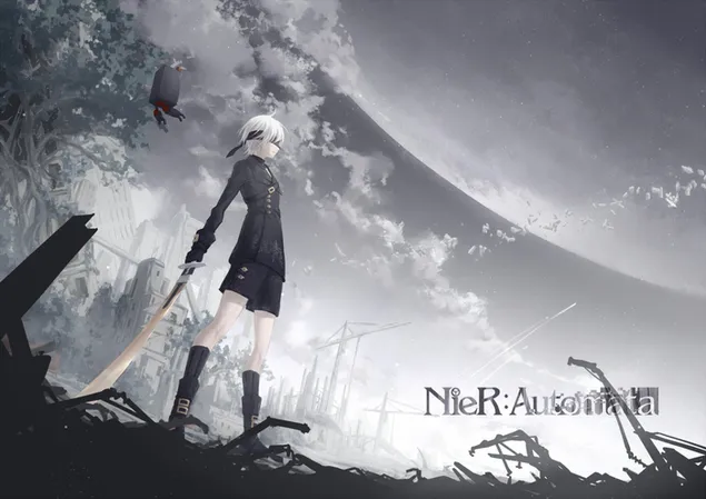 NieR Automata (видеоигра) - Yorha No. 9 Type S HD тапет