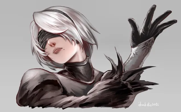 NieR Automata – Yorha No. 2, B típus 2K háttérkép