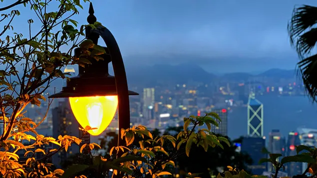 אור קרוב בסיפון הנוף העליון, הונג קונג 4K טפט