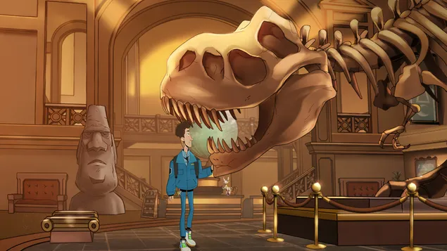 night at the museum: kahmunrah rises again - t rex kostra stiahnut