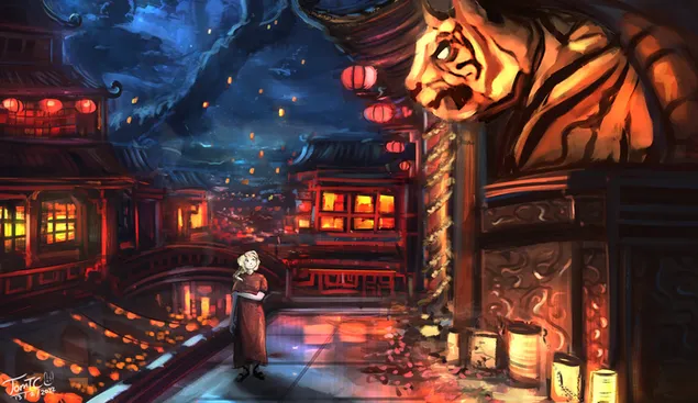 La notte della tigre 2K sfondo