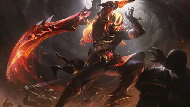 prezemete nightbringer 'tryndamere' splash art - league of legends