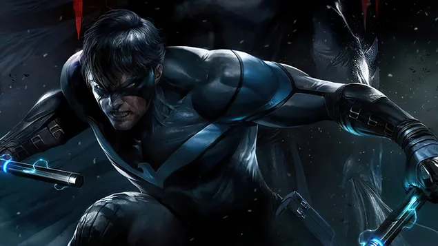 Nightwing (DC) Superhero 4K wallpaper