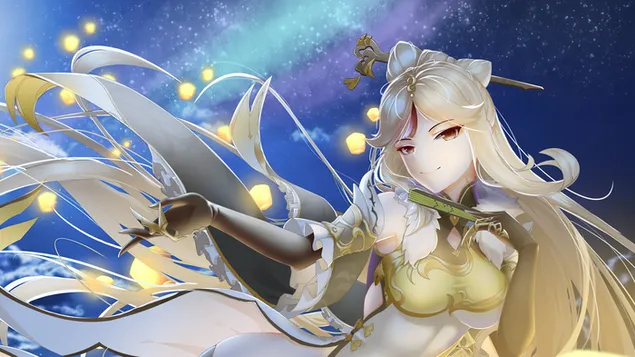 Ningguang (Geo Character) - Genshin Impact (Anime Video Game) 4K 壁紙