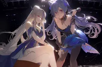 Ningguang & keqing | garotas lindas (Ganshin Impact) HD papel de parede