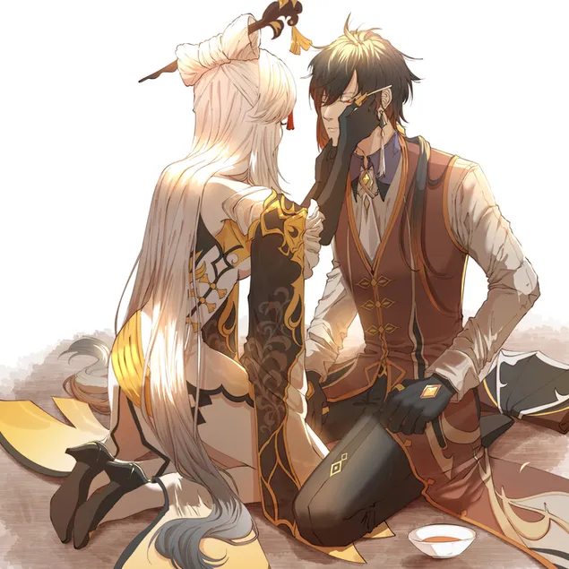 ningguang x zhongli | zwj hy `shq (ganshin impact) brgyry khnyd