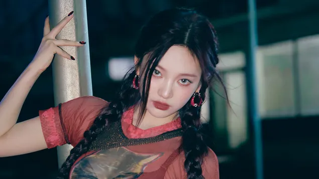 에스파의 닝닝 | 아마겟돈 앨범 촬영 4K 배경화면