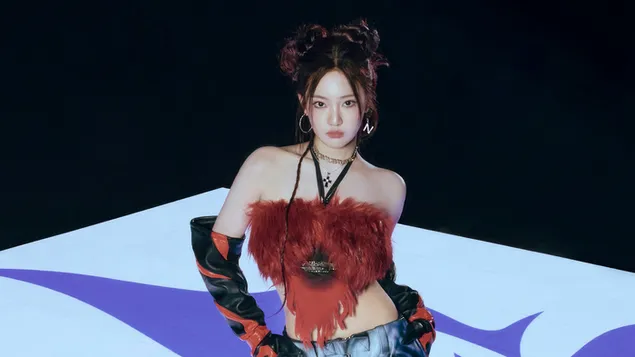 Ningning จาก Aespa สำหรับการถ่าย MV ของ Supernova 4K วอลเปเปอร์