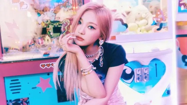 Aespa의 '닝닝' | 'Girls' (Real World Ver.) 앨범 화보 촬영 4K 배경화면