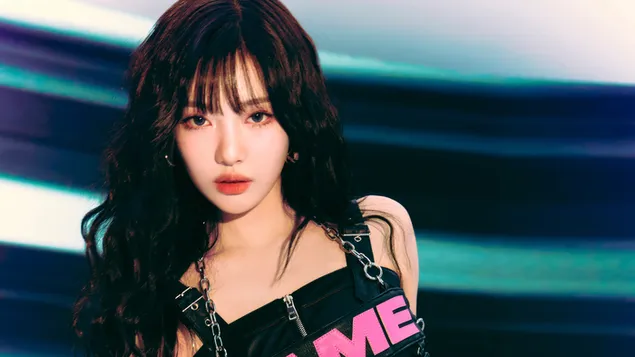 Ningning fra Aespa - Hot Mess MV (Teaser) Shoot 4K bakgrunn