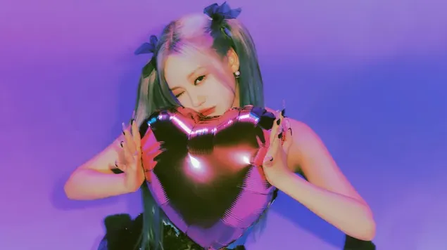 'Life's Too Short' 뮤직비디오 촬영 중 Aespa의 'Ningning' (Girls - Album) 4K 배경화면