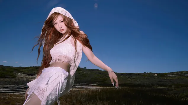 Aespa 的寧寧 (Kpop Band) - 我的世界專輯拍攝 4K 壁紙