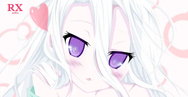 No Game No Life - Shiro,Blush 2K wallpaper