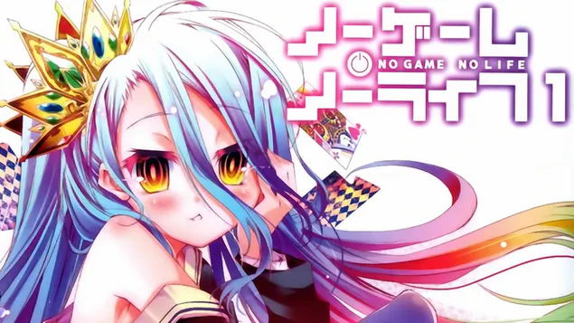 No Game No Life - Shiro,Protagonist,King HD wallpaper